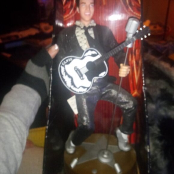 Elvis Presley Santas Best Musical Animation Figure Dancing All Shook Up Town - Picture 10 of 10